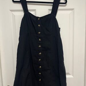 American Eagle Outfitters Black Button-Front Top